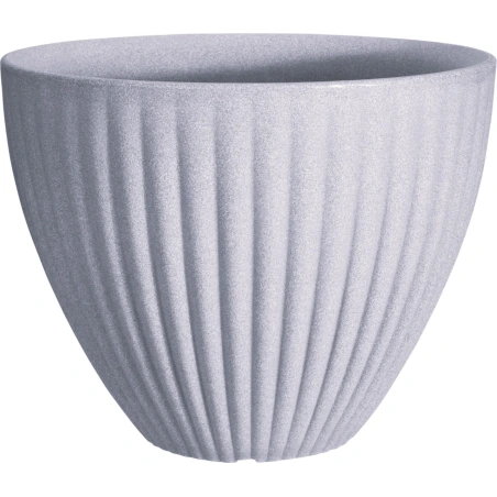Flowerpot, 39 × H 34 cm, light gray