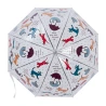 Umbrella, transparent with pictures, 83.3×83.3×81.3 cm