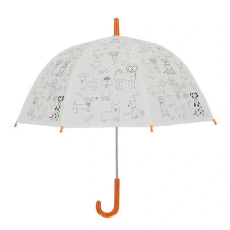 Umbrella "Draw it yourself" with dogs, 70.5×70.5×69.2 cm
