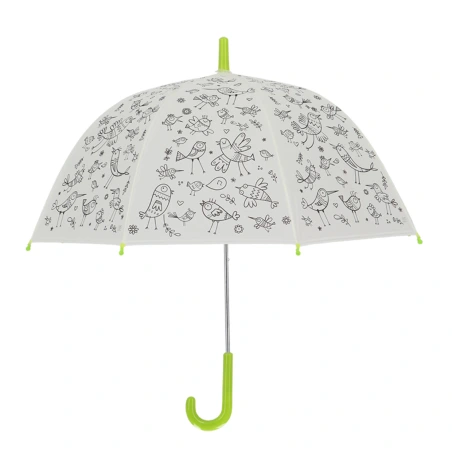 Umbrella "Draw it yourself" with birds, 70.5×70.5×69.2 cm