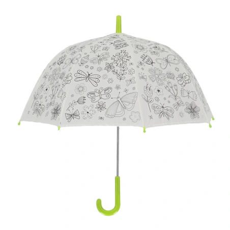 Umbrella "Draw it yourself" with butterflies, 70.5×70.5×69.2 cm