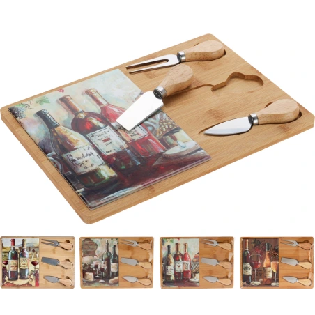 Cheese cutting set, 30.5×21.5 cm