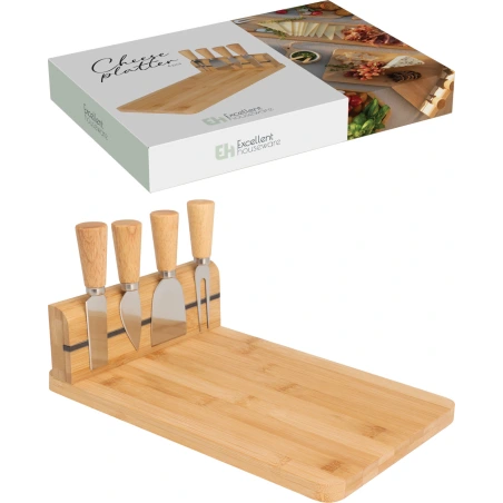 Cheese cutting set, board - 30×20 cm