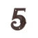 Namo numeris „5“, 8,1×1,1×11,6 cm