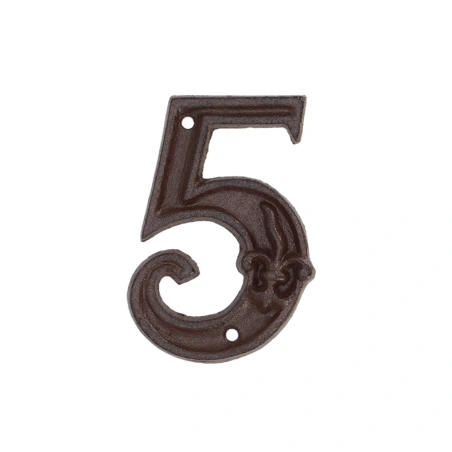 Mājas numurs "5", 8,1 × 1,1 × 11,6 cm