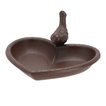 Heart-shaped bird feeder, 17×14.9×7.8 cm