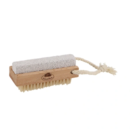 Nail brush with pumice stone, 9.7×3.9×4.2 cm