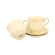 Set of espresso cups, 150 ml, with saucers. 6.3×7×7 cm