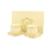 Set of espresso cups, 150 ml, with saucers. 6.3×7×7 cm