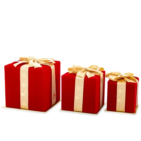 Paper boxes, 1 set - 3 pcs. (14×14×14 11×11×11 9×9×9 cm)