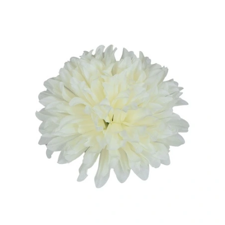 Artificial chrysanthemum flowers, Ø 15 cm, white, 1 pack - 12 pcs.
