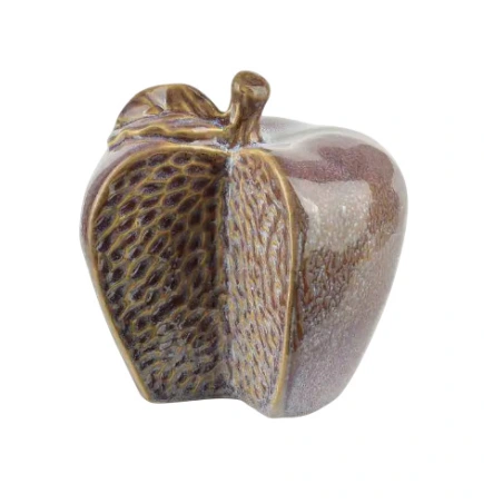 Ceramic apple figurine, 12.5×7×13cm