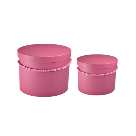 Gift boxes, 1 set - 2 pcs. (17×13 cm, 15×11 cm), cherry color