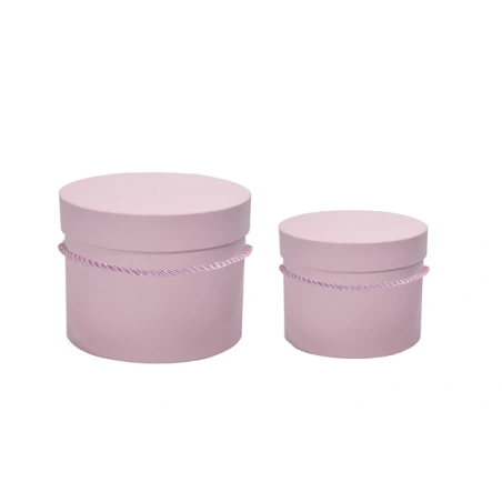 Gift boxes, 1 set - 2 pcs. (17×13 cm, 15×11 cm), light pink