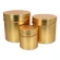 Gift boxes, gold color, 1 pack - 3 pcs. (20×20 cm, 18×18 cm, 13×13 cm)
