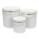 Gift boxes, white and gold, 1 pack - 3 pcs. (20×20 cm, 18×18 cm, 13×13 cm)