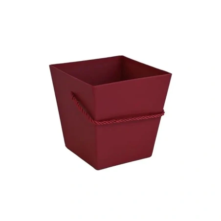 Box, cherry color, 15×15× 11 cm