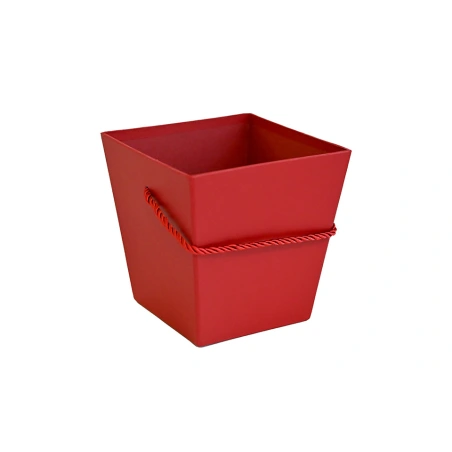 Box, red, 15×15× 11 cm