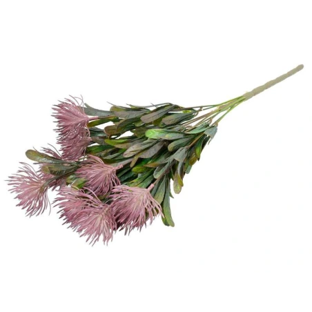 Artificial branch, h-53 cm, green and pink colors