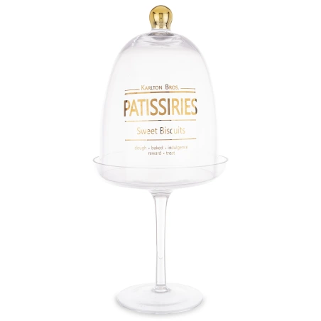 Decorative glass container, 33.5×15×15 cm