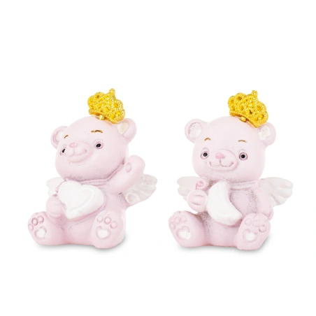 Teddy bear figurine, 4×3×2 cm