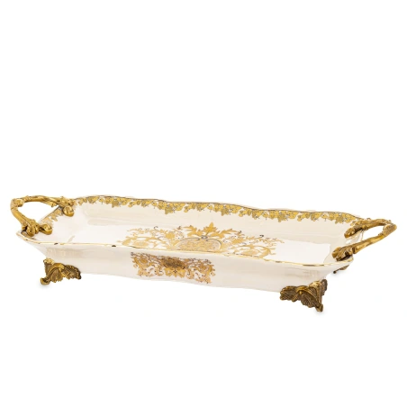 Decorative tray, 7.5×43.5×18 cm