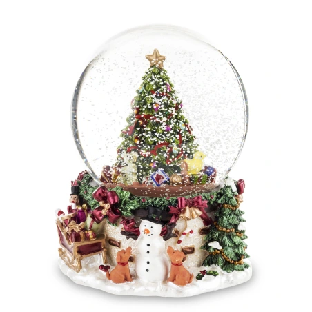 Glass musical ball, 17×13 cm