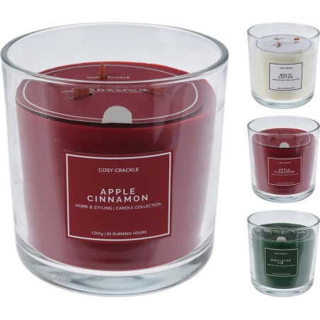 Scented candle, 15 cm, burns for 80 hours.