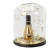 Tealight holder decorated with a shiny bottle