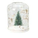 Tealight holder decorated with a Christmas tree