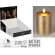 LED candle, 7.5×10 cm