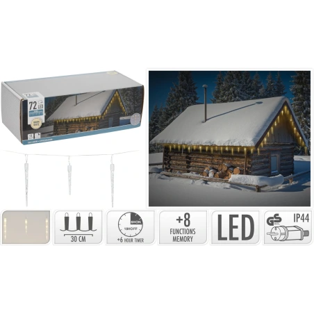 LED girlianda, 72 LED, 690 cm