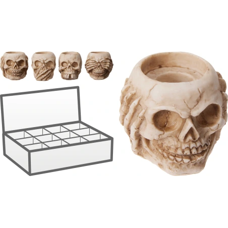 Candlestick "Skull", 6 cm