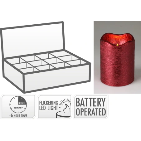 LED svece, 7 × 9 cm