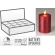 LED candle, 7.5x10 cm