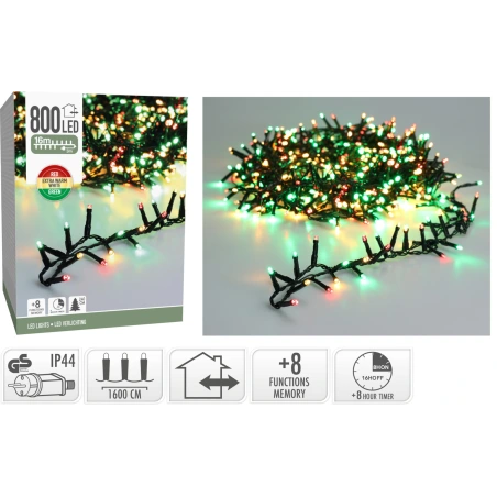 Virtene, 16 m, 800 LED spuldzes