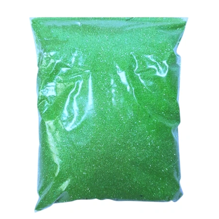 Blizgučiai, 1000 g, šviesiai žalios spalvos