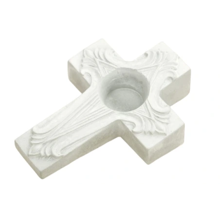 Cement flowerpot "Cross", 5×13×17.5 cm