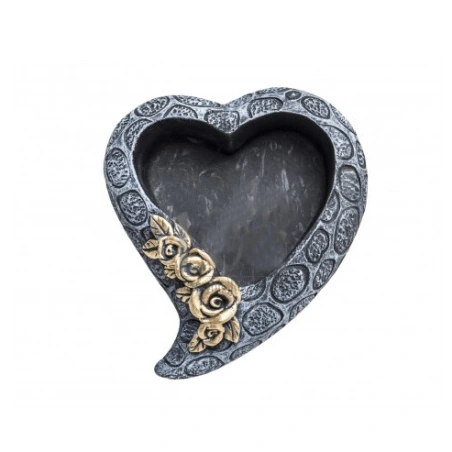 Cement flowerpot "Heart", 6×16×19 cm