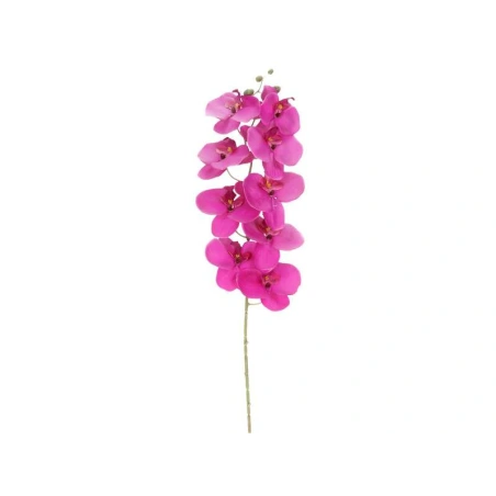 Orchidėjos šaka, 100 cm, fuksijos ir auksinės spalvos