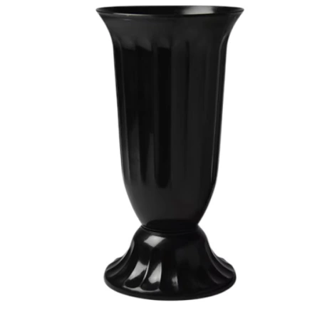 Plastmasas kauss, 27 × 49 cm, melns