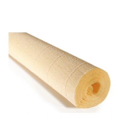 Crepe paper, 180 g, 50 × 250 cm, cream color