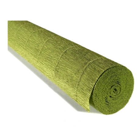 Crepe paper, 180 g, 50 × 250 cm, olive green