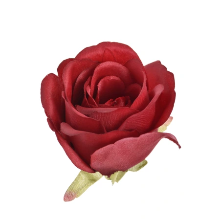 Artificial rose flowers, Ø 8 cm, red color, 1 pack - 12 pcs.