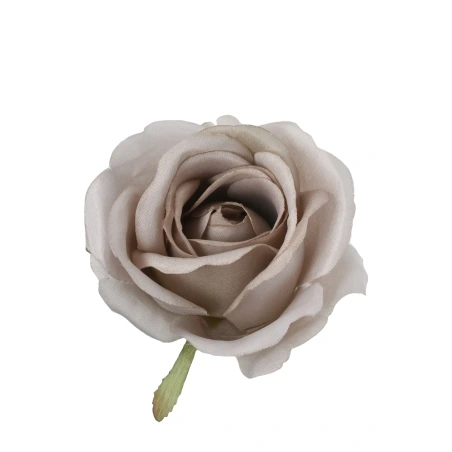 Artificial rose flowers, Ø 8 cm, cappuccino color, 1 pack - 12 pcs.