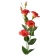 Artificial eustoma, 85 cm, bright orange