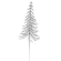 Stick-on Christmas tree, 30 cm, silver color