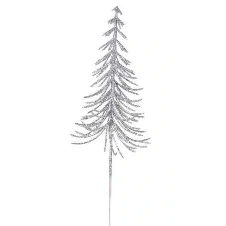 Pielīmējama Ziemassvētku eglīte, 30 cm, sudraba krāsā