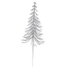 Pielīmējama Ziemassvētku eglīte, 30 cm, sudraba krāsā