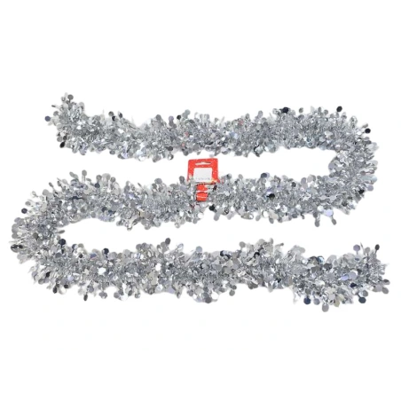 Garland, 2 m, silver color
